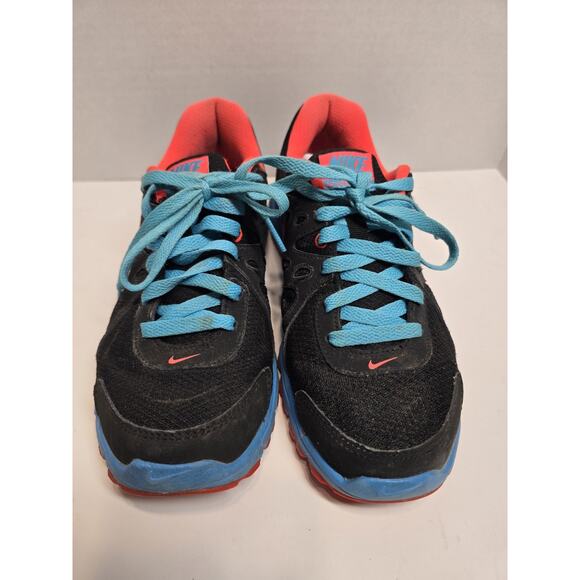 Nike Revolution 2 Sneakers Womens 8 Black Blue Running Shoes Casual 554900-009 - Picture 2 of 7